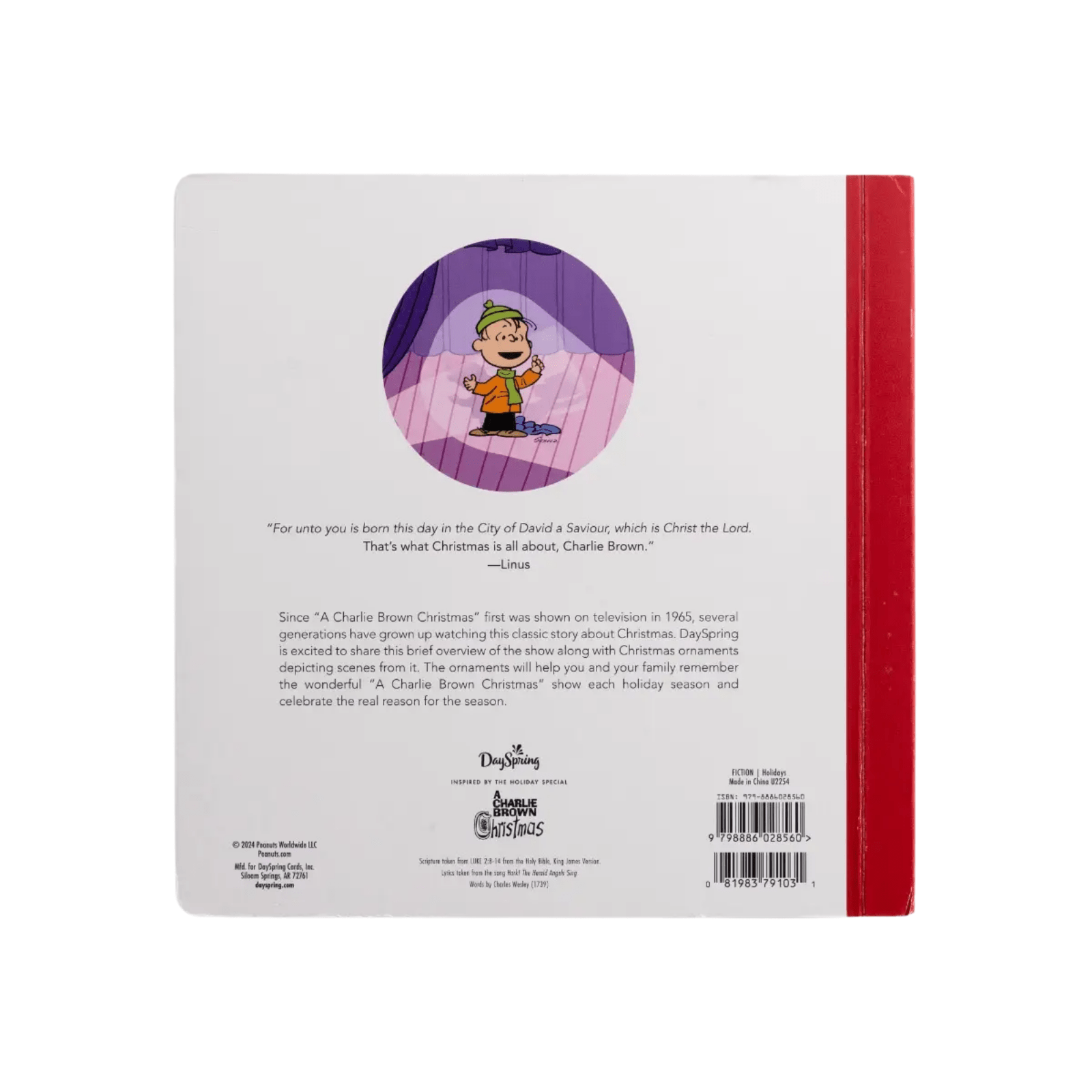 Peanuts Ornament Board Book - Lizzy G's Fine Gifts