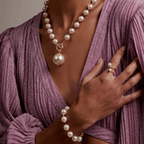 Pearl Beaded Bracelet with Tube Spacers - Lizzy G's Fine Gifts