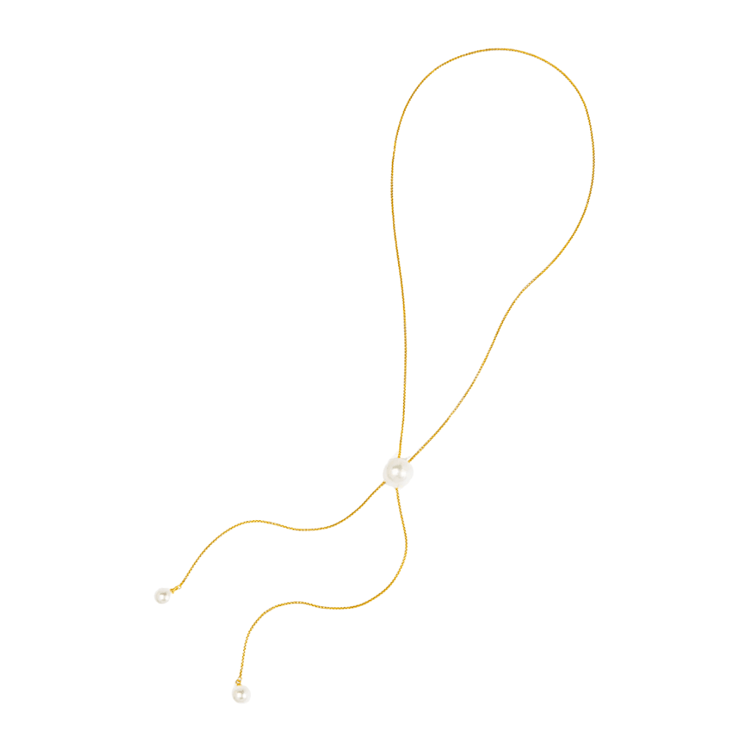 Pearl Lariat Necklace - Lizzy G's Fine Gifts