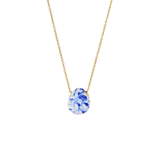 Pebble Mini Marble Blue Necklace - Lizzy G's Fine Gifts