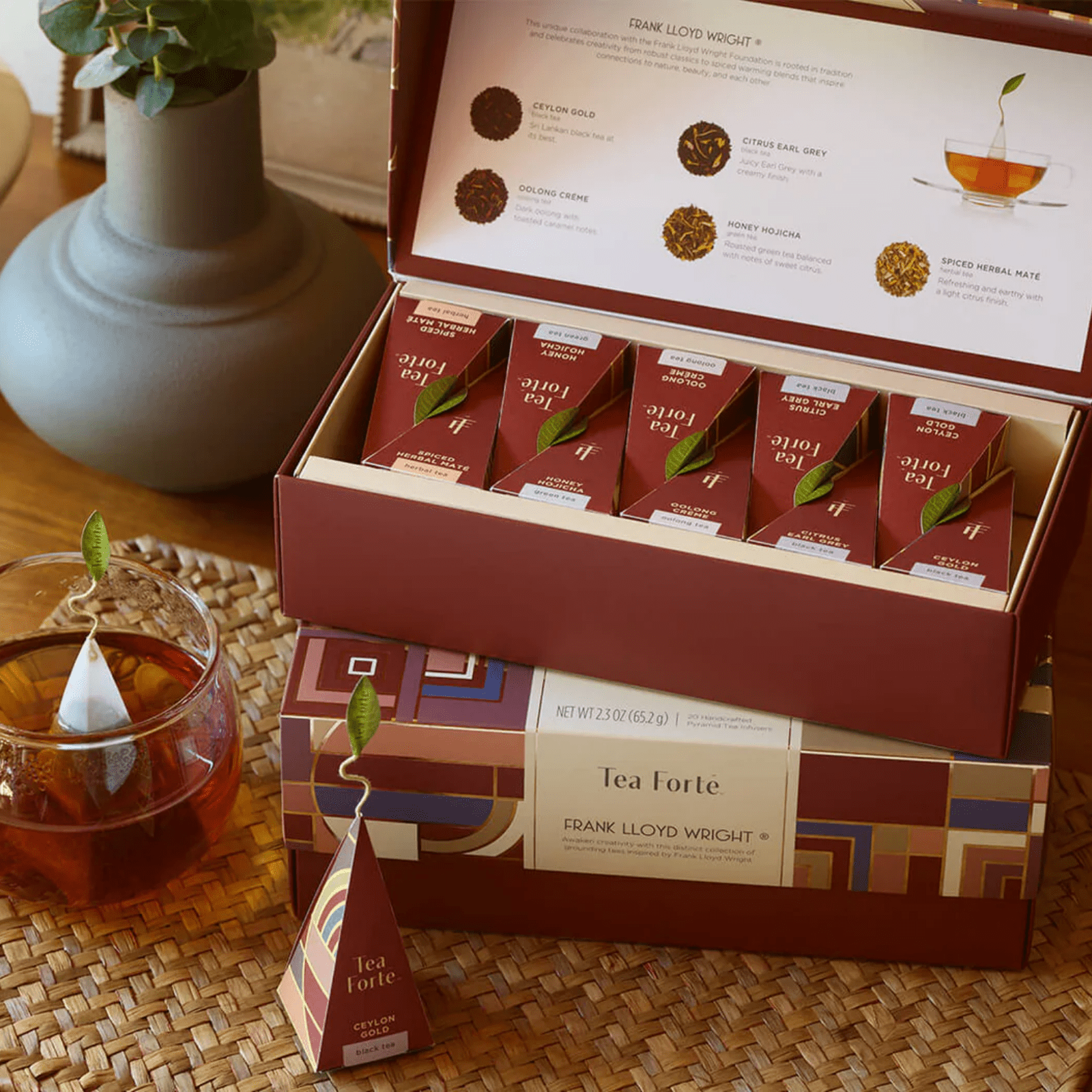 Petite Presentation Box of Tea - Frank Lloyd Write - Lizzy G's Fine Gifts