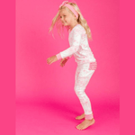 Pink Butterfly Toile Toddler Two Piece PJ Set - Lizzy G's Fine Gifts