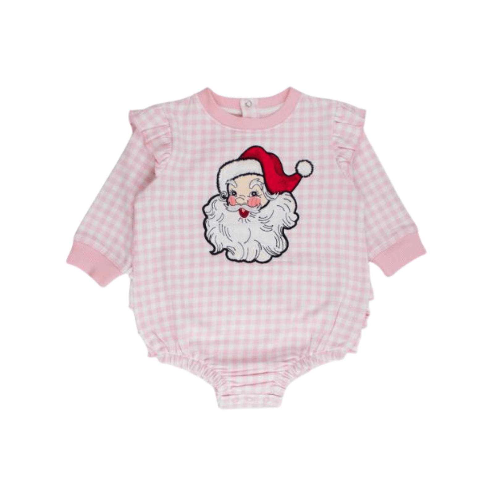 Pink Dear Santa Long Sleeve Bubble Romper - Lizzy G's Fine Gifts
