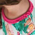 Pink Jolly Gingerbread Two Piece PJ Set - Lizzy G's Fine Gifts