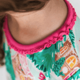 Pink Jolly Gingerbread Two Piece PJ Set - Lizzy G's Fine Gifts