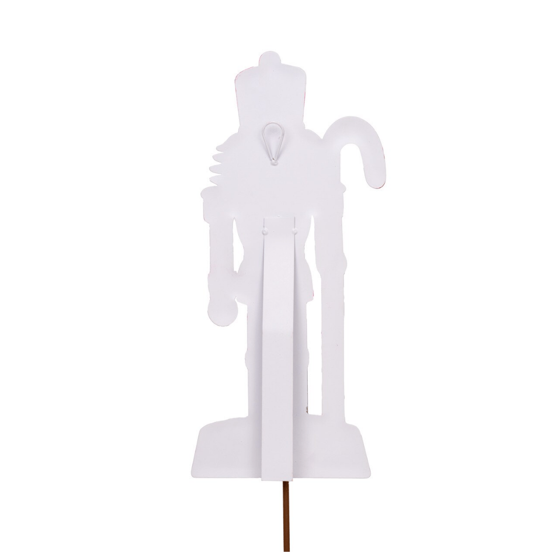 Pinkmas Nutcracker Metal Decor - Lizzy G's Fine Gifts