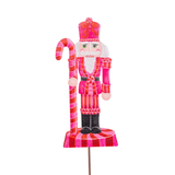 Pinkmas Nutcracker Metal Decor - Lizzy G's Fine Gifts
