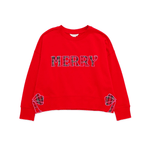 Plaid "Merry" Relaxed Sweatshirt - Lizzy G's Fine Gifts
