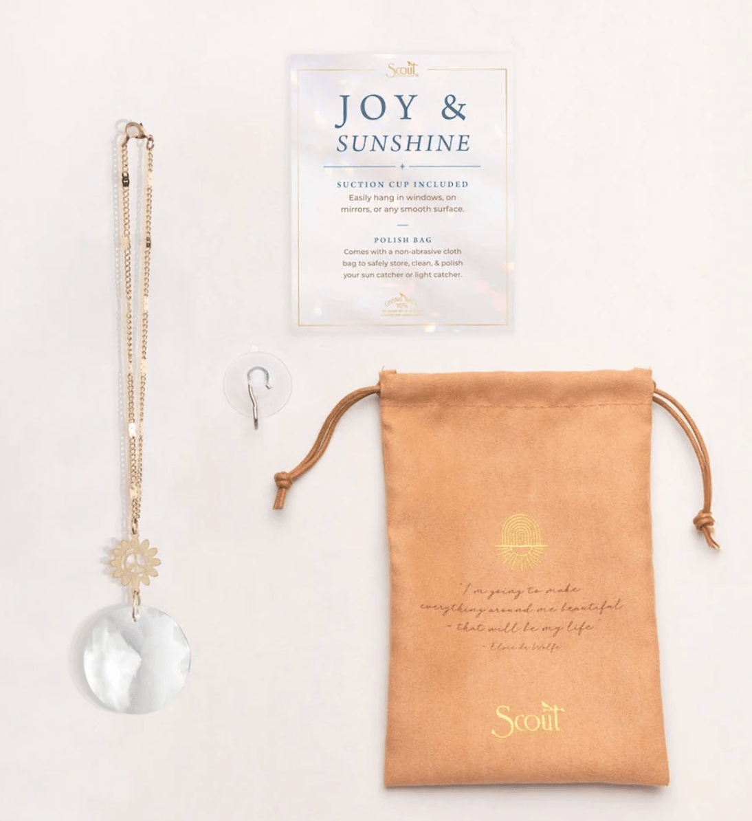 Pocket Suncatcher - Peace Flower - Lizzy G's Fine Gifts