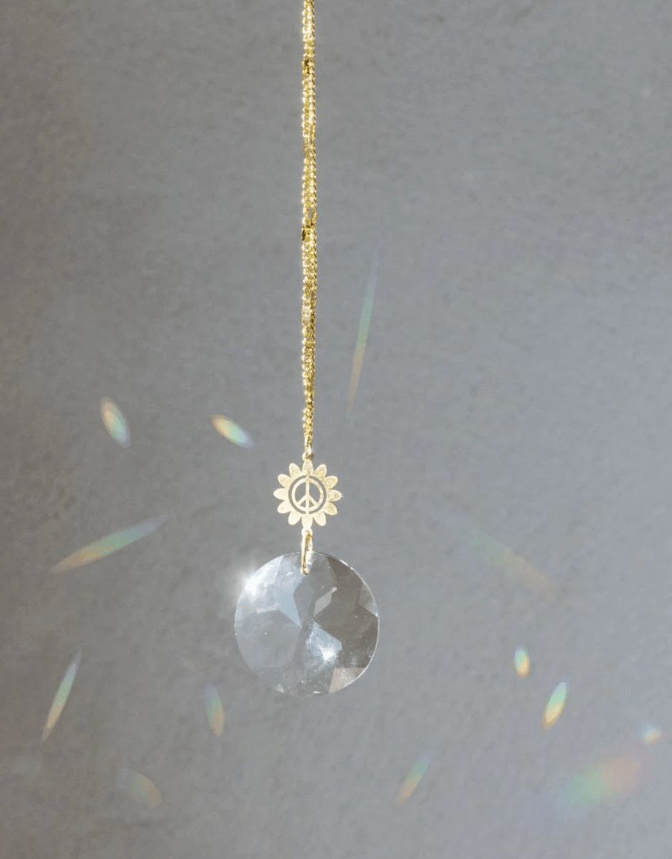 Pocket Suncatcher - Peace Flower - Lizzy G's Fine Gifts