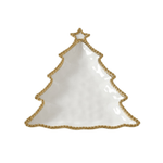 Porcelain Christmas Tree Platter - Lizzy G's Fine Gifts