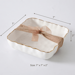 Porcelain Cocktail Napkin Dish - Lizzy G's Fine Gifts