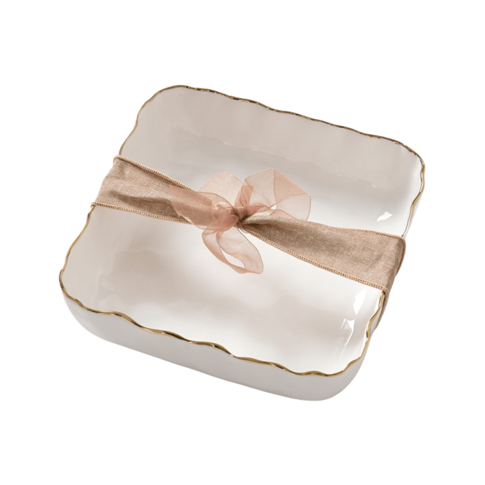 Porcelain Cocktail Napkin Dish - Lizzy G's Fine Gifts