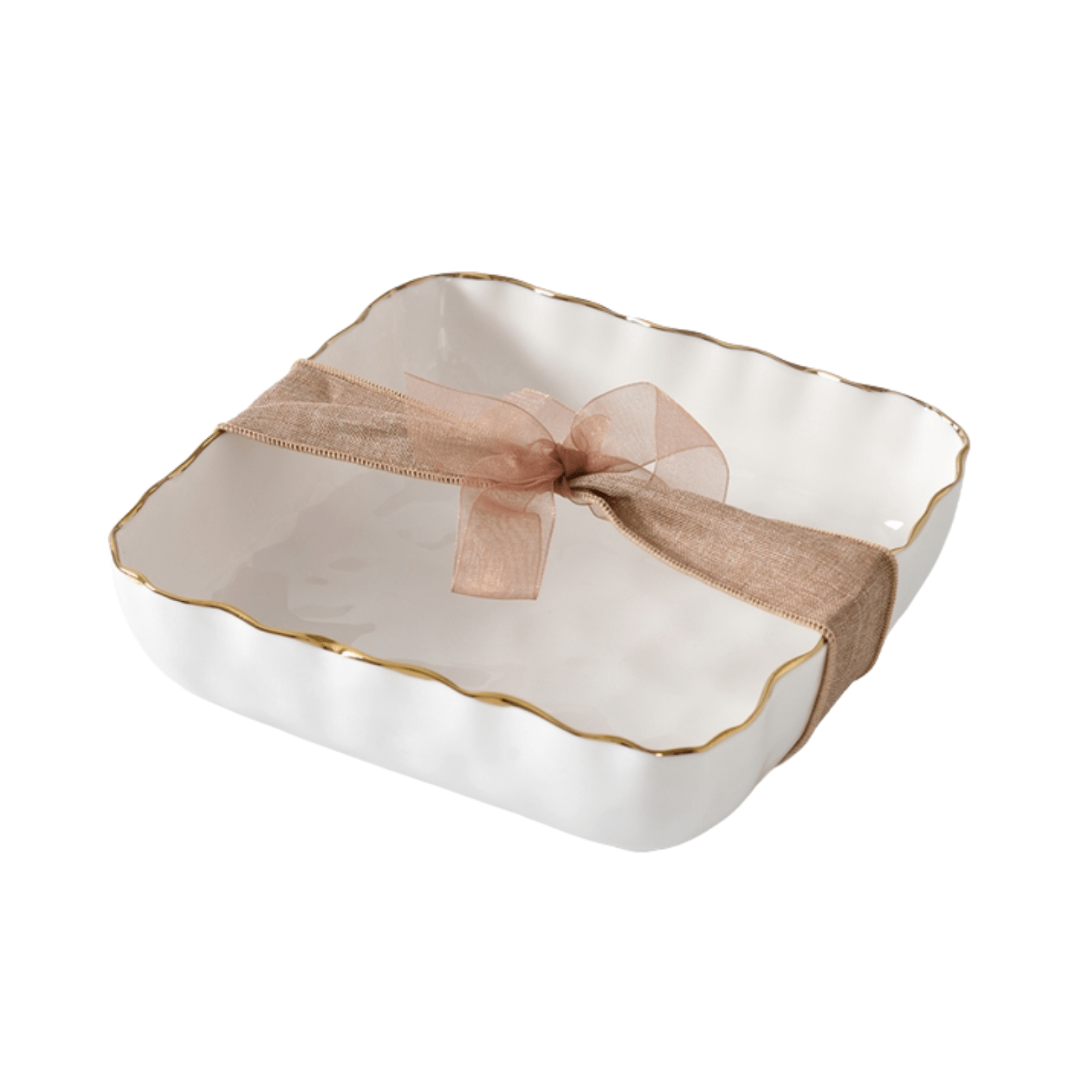 Porcelain Cocktail Napkin Dish - Lizzy G's Fine Gifts