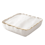 Porcelain Cocktail Napkin Dish - Lizzy G's Fine Gifts