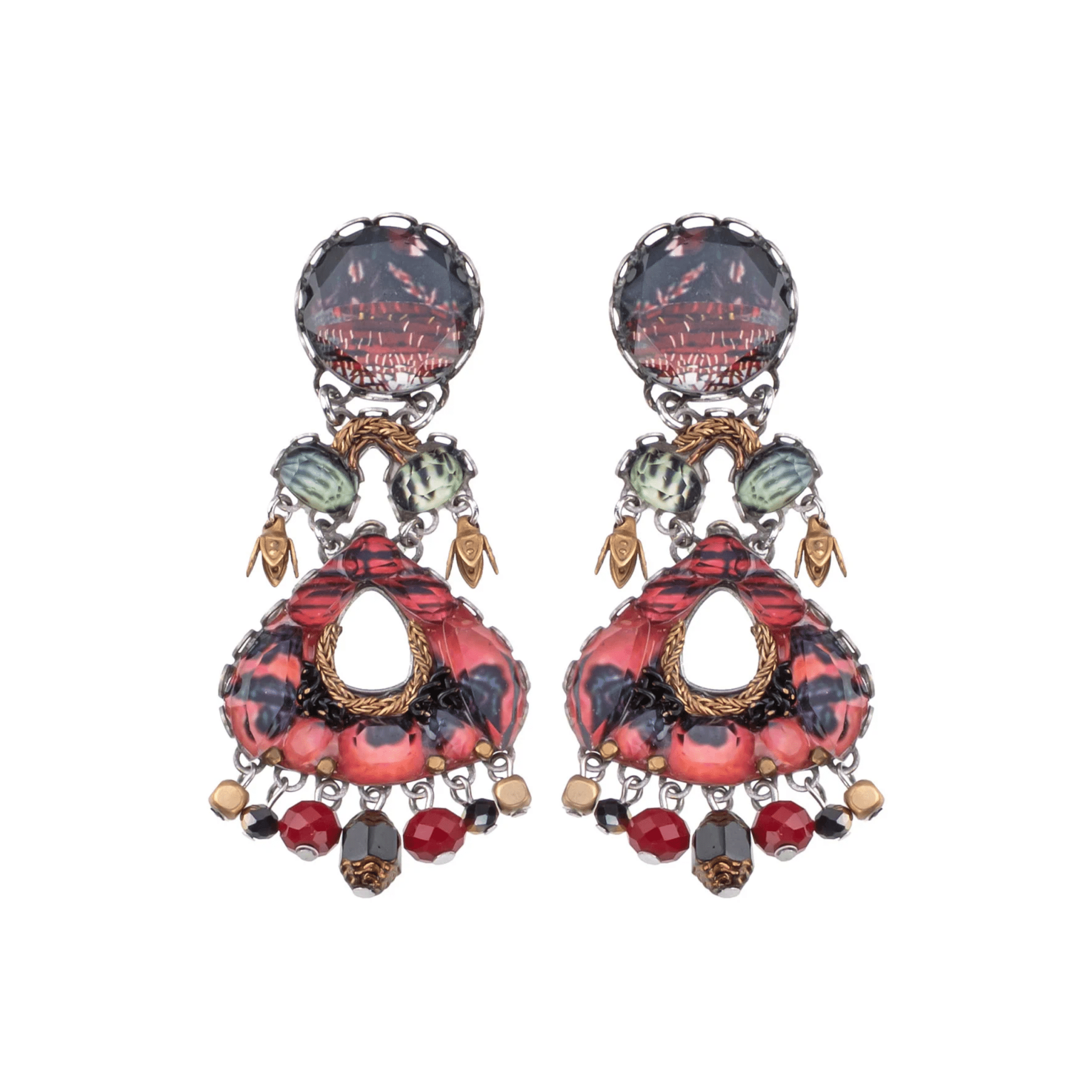 Prema Oriental Hues Earrings 2130 - Lizzy G's Fine Gifts