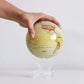 Yellow Political Map Solar Powered Spinning Globe