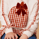 Pumpkin Bow Ruffle Sweatshirt - Lizzy G's Fine Gifts