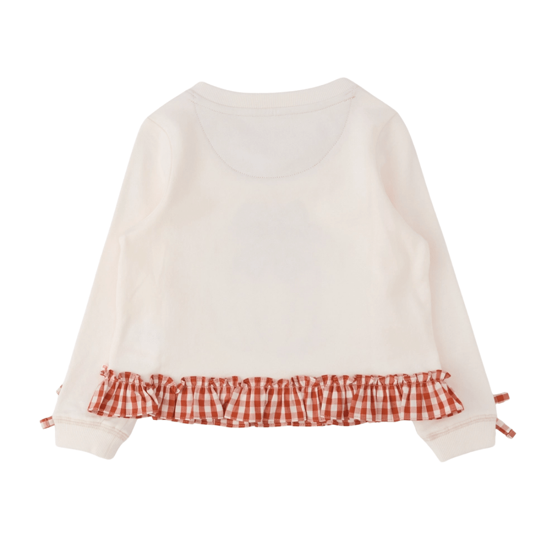 Pumpkin Bow Ruffle Sweatshirt - Lizzy G's Fine Gifts