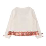 Pumpkin Bow Ruffle Sweatshirt - Lizzy G's Fine Gifts