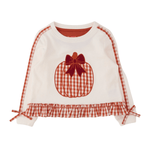 Pumpkin Bow Ruffle Sweatshirt - Lizzy G's Fine Gifts
