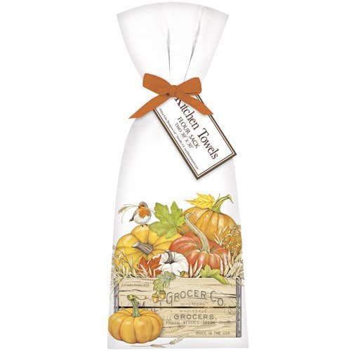 Pumpkin Crate & Jar Towel Set - Lizzy G's Fine Gifts