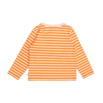 Pumpkin Stripe Long Sleeve Henley Tee - Lizzy G's Fine Gifts