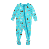 Puppy Playtime Footed PJs - Lizzy G's Fine Gifts