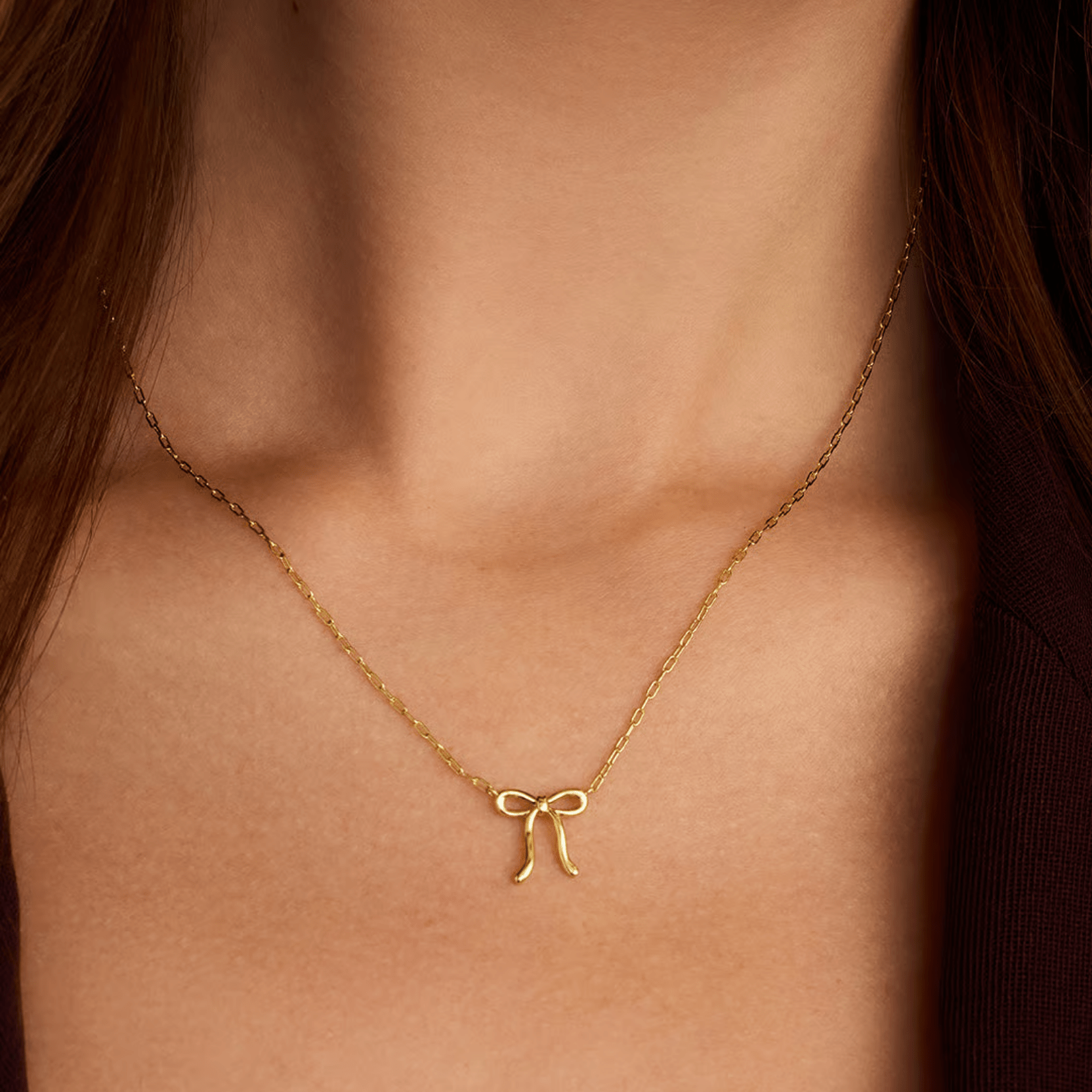 Put a Bow on it Necklace - Lizzy G's Fine Gifts