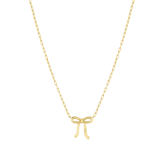 Put a Bow on it Necklace - Lizzy G's Fine Gifts