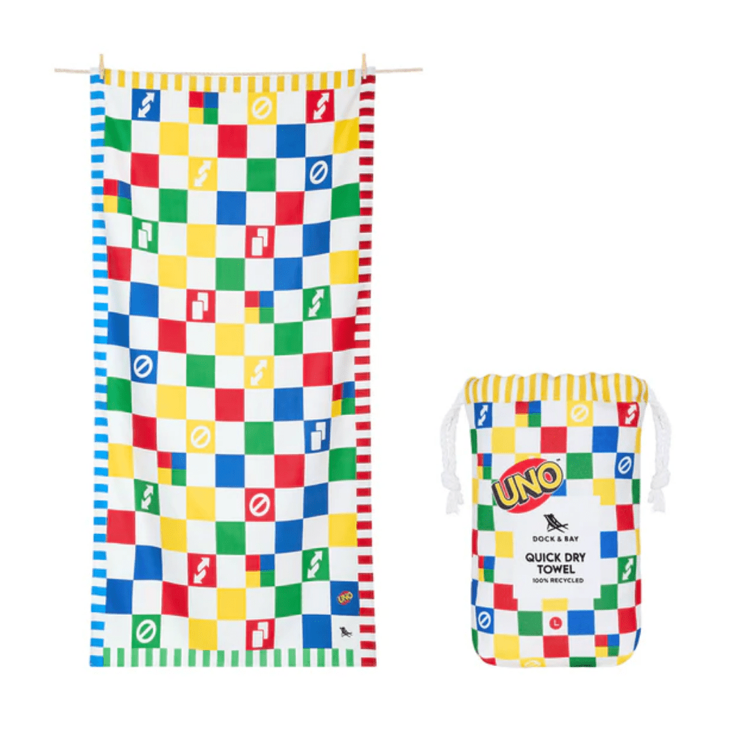 Quick Dry Beach Towel - Uno! - Lizzy G's Fine Gifts