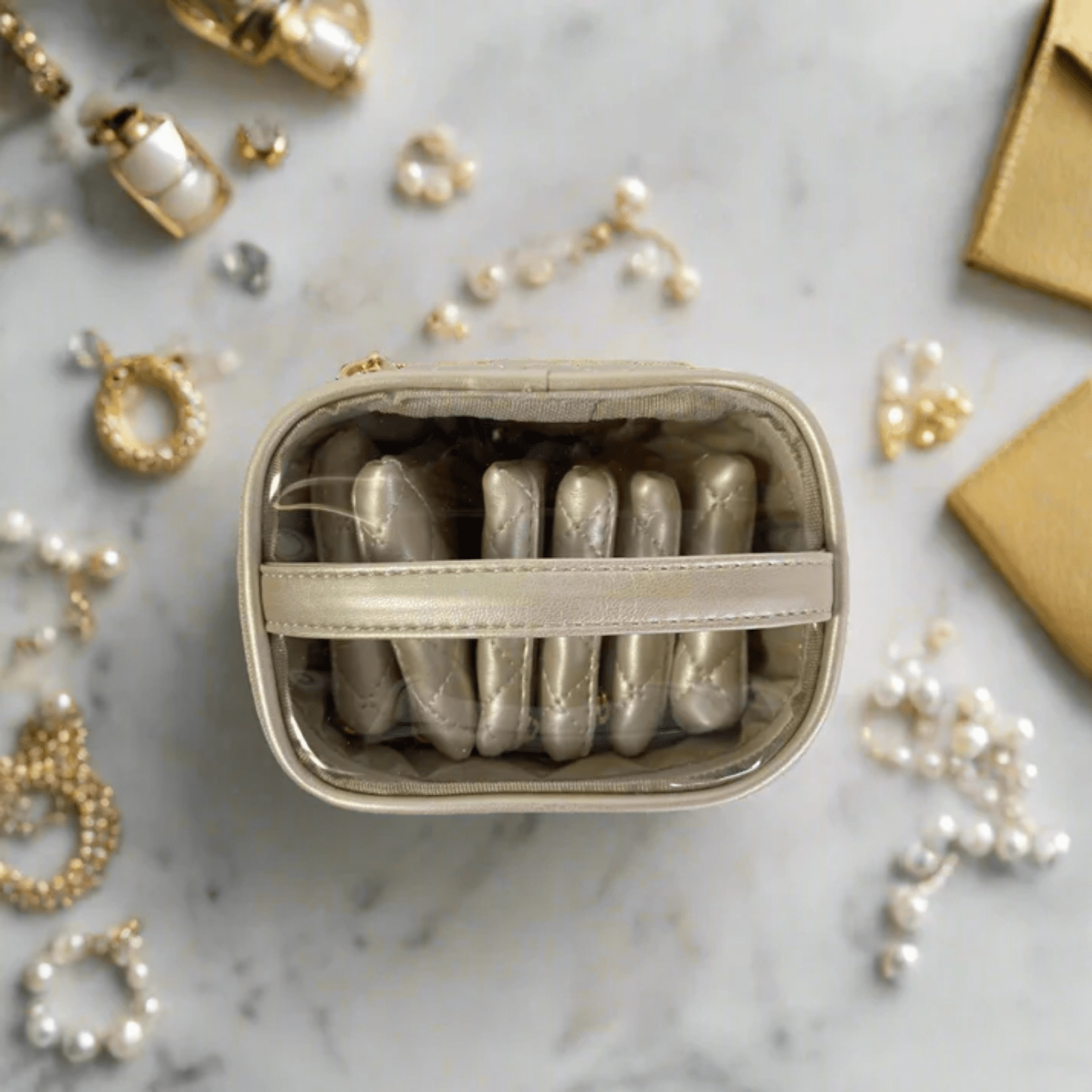 Quilted Getaway Travel Jewelry Case - Lizzy G's Fine Gifts