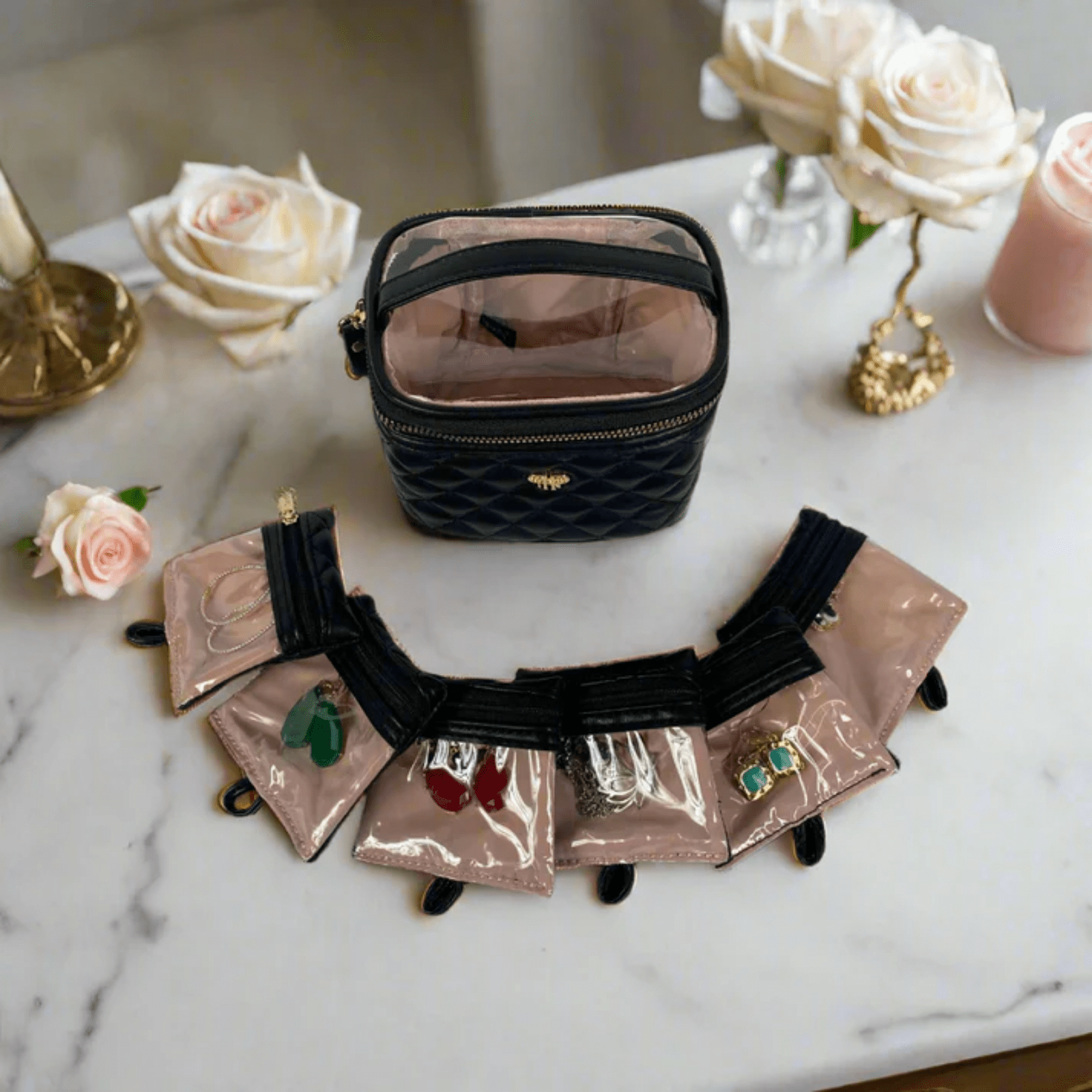 Quilted Getaway Travel Jewelry Case - Lizzy G's Fine Gifts
