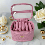 Quilted Getaway Travel Jewelry Case - Lizzy G's Fine Gifts