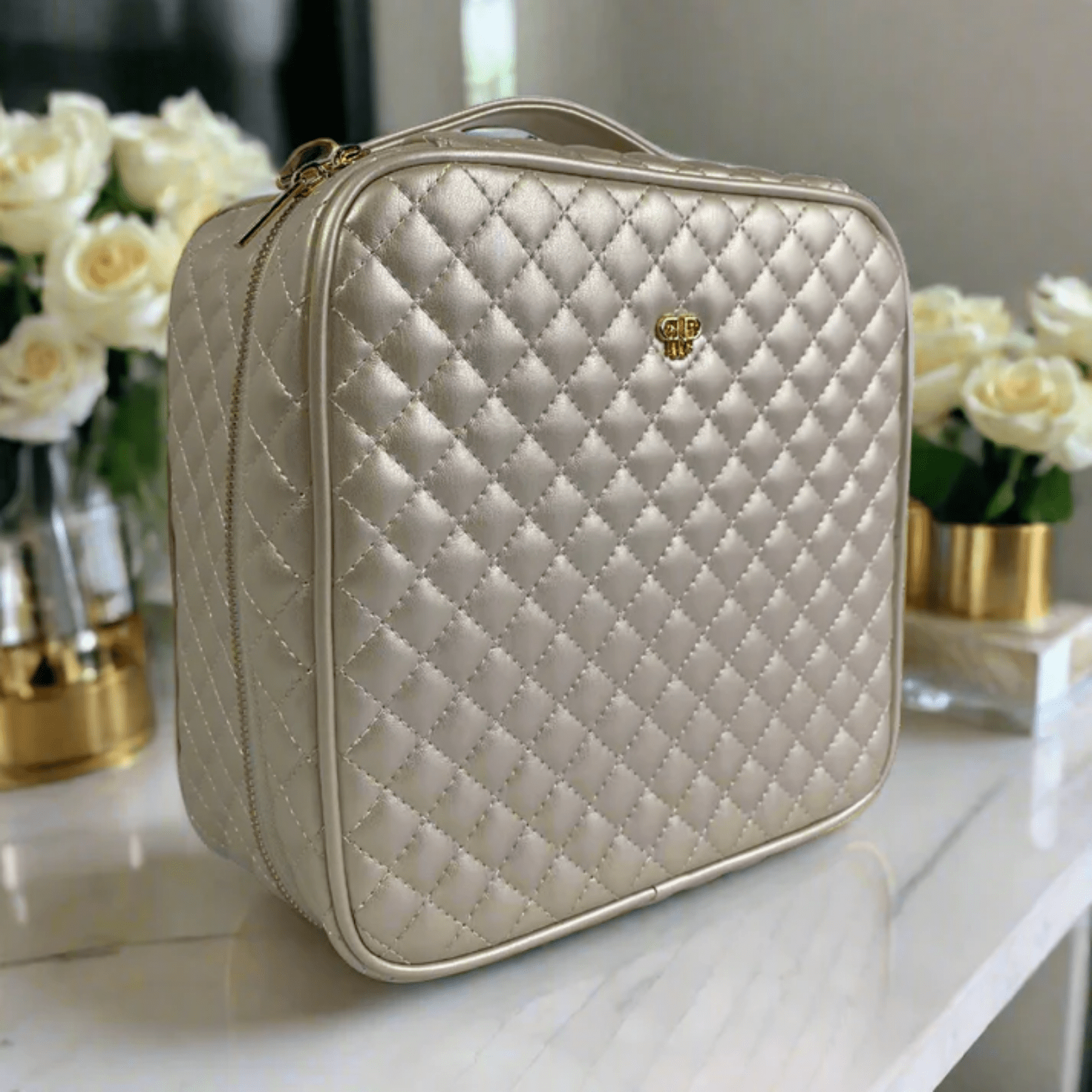 Quilted Mini Diva Makeup Case - Lizzy G's Fine Gifts