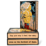 Rainy Days - 292 - Copper Art Block - Lizzy G's Fine Gifts