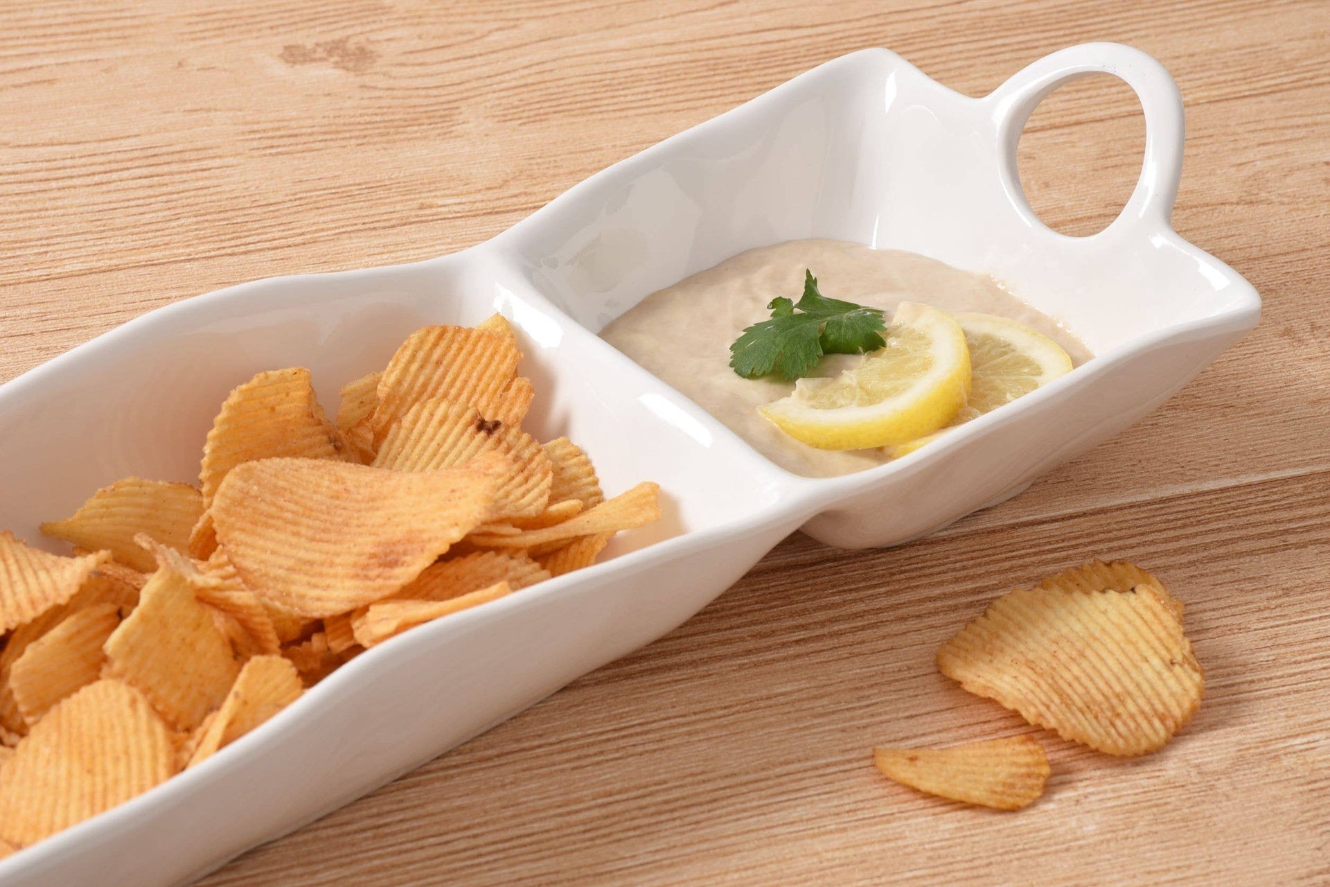 Rectangle Melamine Chip & Dip Server - Lizzy G's Fine Gifts