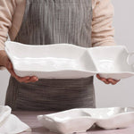 Rectangle Melamine Chip & Dip Server - Lizzy G's Fine Gifts