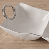 Rectangular Chip & Dip Serving Dish - Lizzy G's Fine Gifts