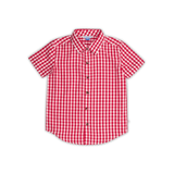 Red Gingham Button Down Shirt - Lizzy G's Fine Gifts