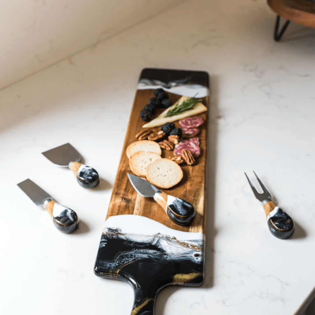 Resin Coated Cheese Knife Set - Lizzy G's Fine Gifts
