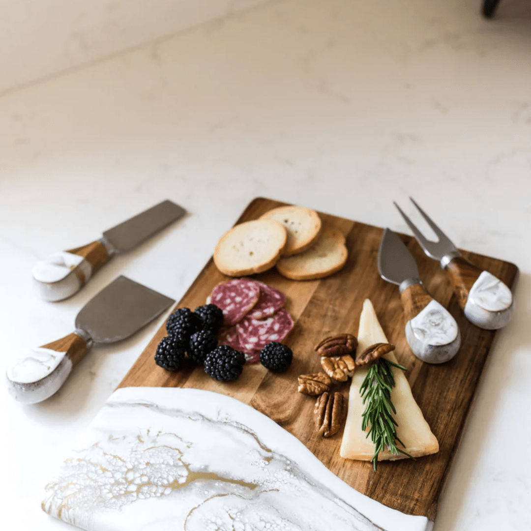 Resin Coated Cheese Knife Set - Lizzy G's Fine Gifts
