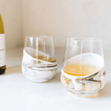 Resin Coated Set of 2 Wine Glasses - Lizzy G's Fine Gifts