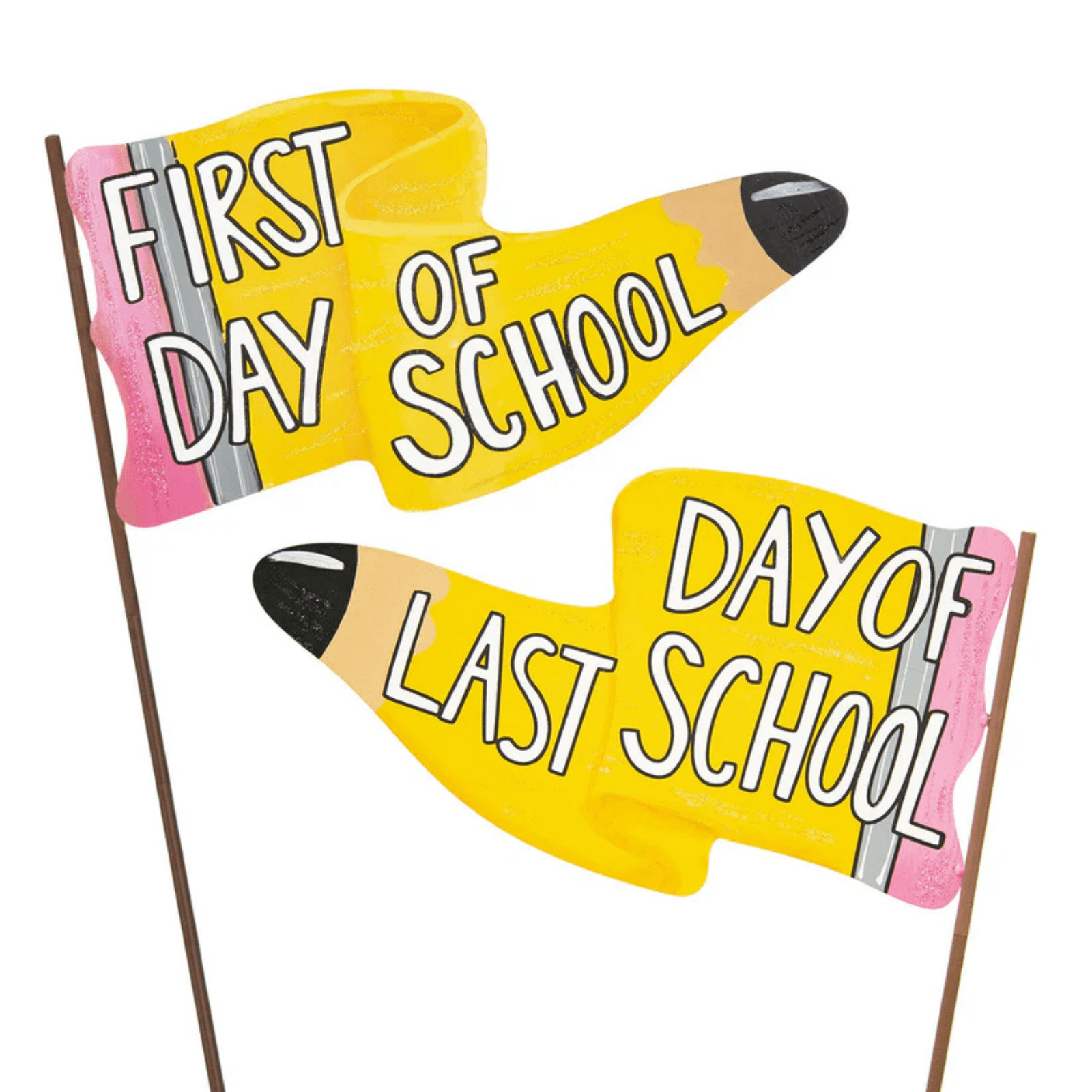 Reversible First & Last Day of School Metal Flag - Lizzy G's Fine Gifts