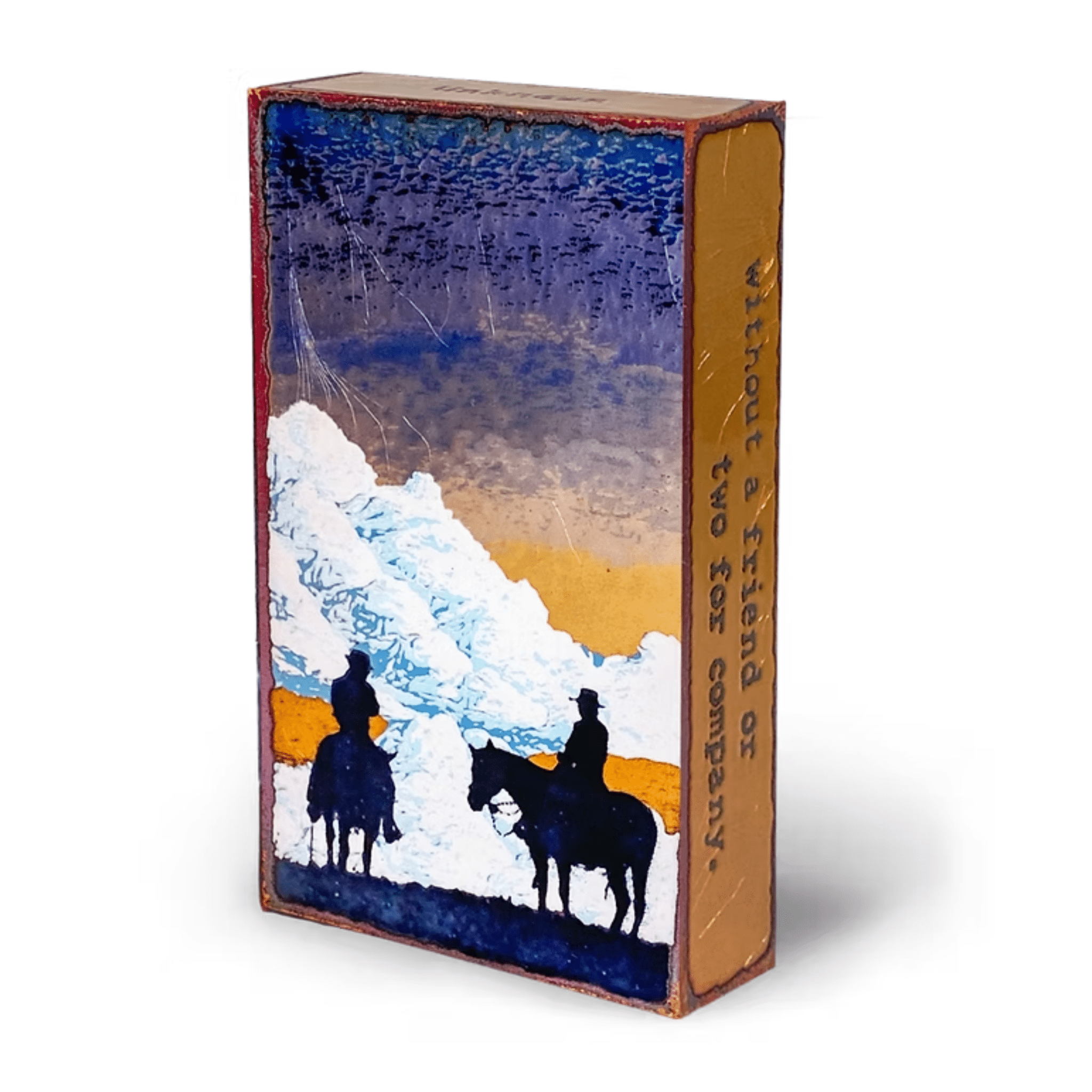 Ride the River - 256 - Copper Art Block - Lizzy G's Fine Gifts