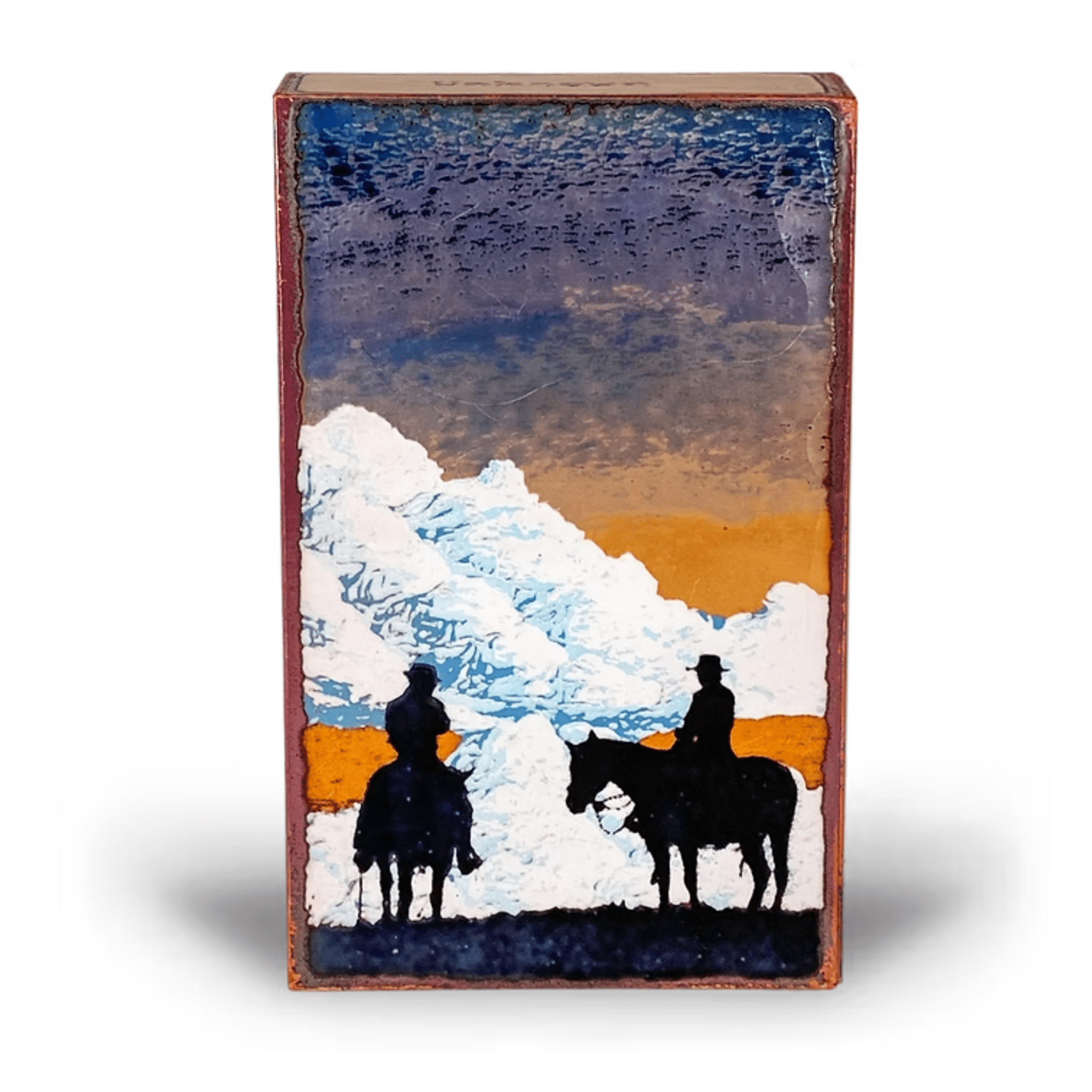 Ride the River - 256 - Copper Art Block - Lizzy G's Fine Gifts