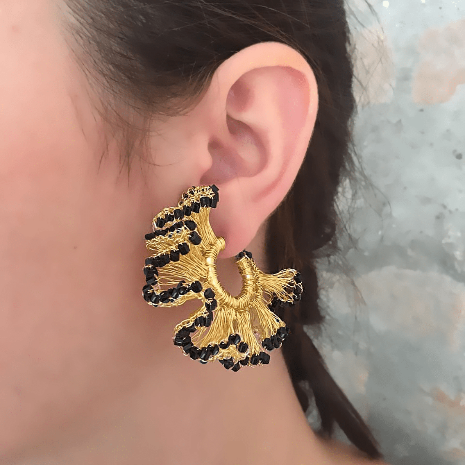 Rio Hoop Crochet Earrings - Lizzy G's Fine Gifts