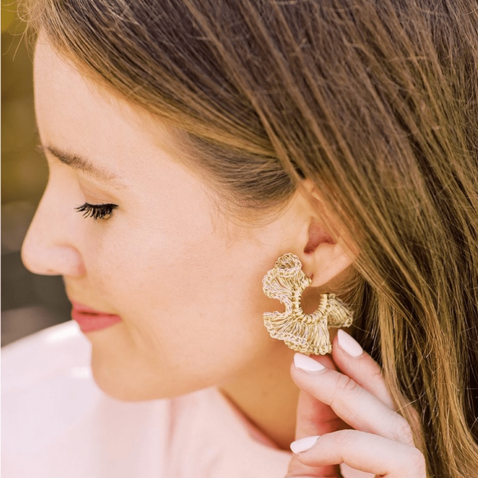 Rio Hoop Crochet Earrings - Lizzy G's Fine Gifts