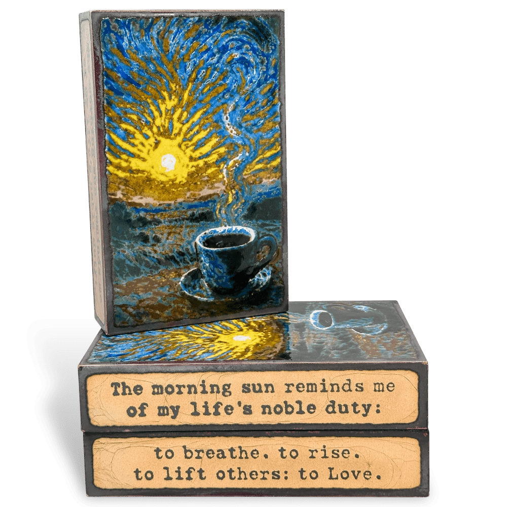 Rise - 303 - Copper Art Block - Lizzy G's Fine Gifts