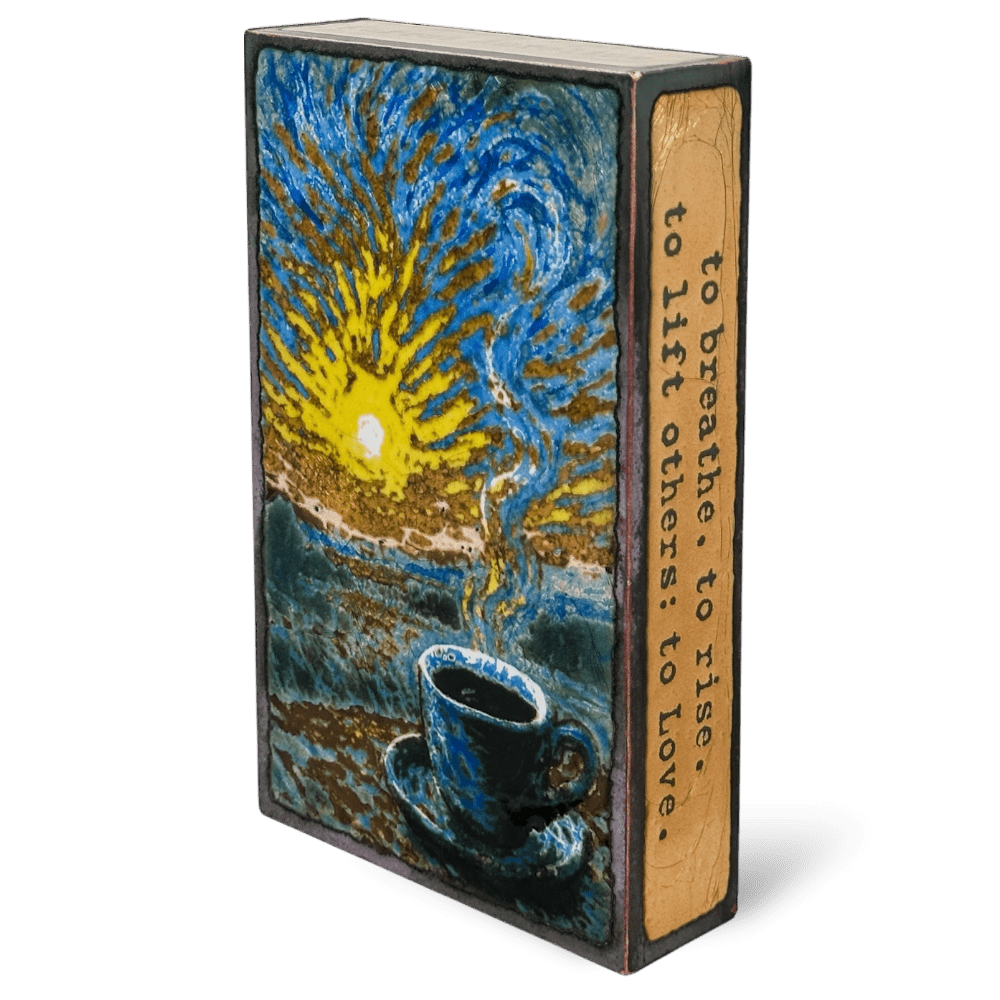 Rise - 303 - Copper Art Block - Lizzy G's Fine Gifts